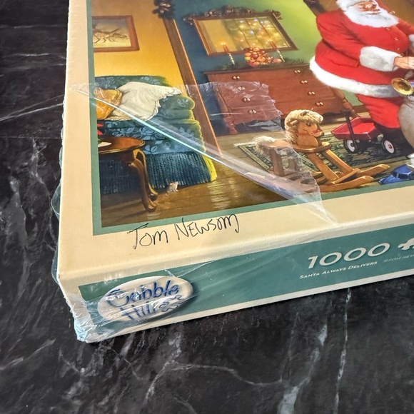 COBBLE HILL Tom Newsom “Santa Always Delivers” 1000 Pieces Puzzle - Picture 8 of 8
